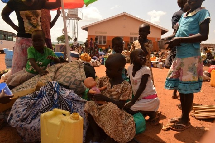 Refugiados sursudaneses en Uganda