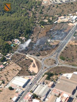 Incendio en Ibiza