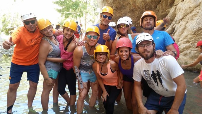 Actividad de barranquismo