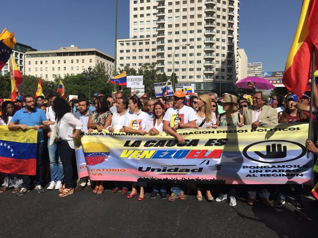 Marcha por el revocatorio de Venezuela en Madrid