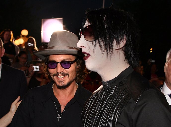 Johnny Depp y Marilyn Manson/ Getty