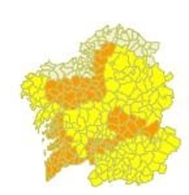 Alerta para este martes en Galicia