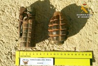 Neutralizadas dos granadas de mano de la Guerra Civil en Albacete
