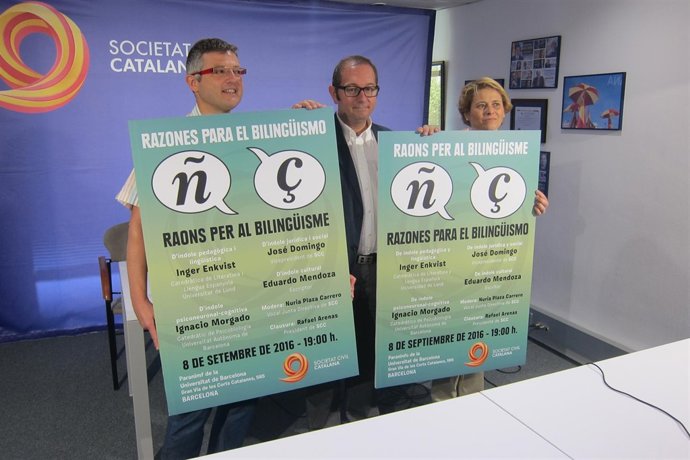 Joaquim Coll, Rafael Arenas y Núria Plaza (SCC)