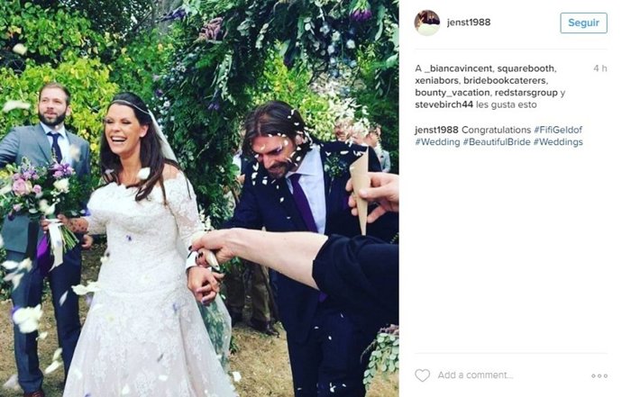 Fifi Geldof y Andrew Robertson