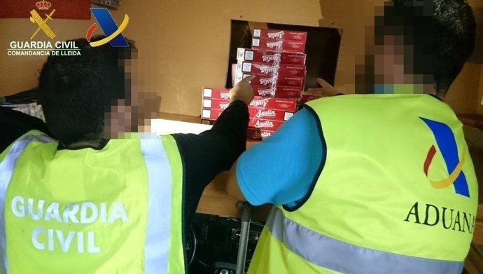 Doble fondo de la autocaravana intervenida en Lleida