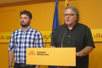 ERC descarta apoyar una investidura con PSOE, Unidos Podemos y C's si no hay referéndum