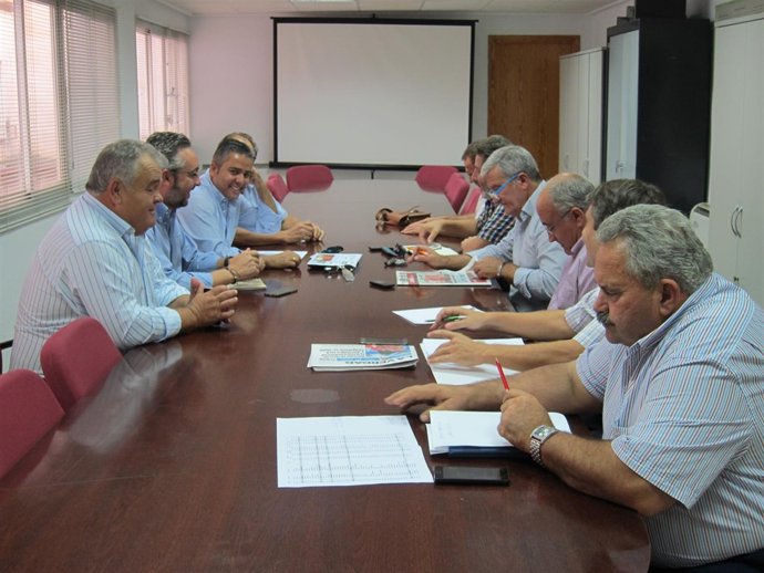 Encuentro entre los representantes del PP y de las organizaciones agrarias
