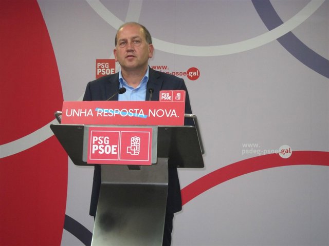 El candidato del PSdeG a la Presidencia de la Xunta, Xoaquín Fernández Leiceaga