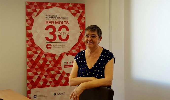 La presidenta de la Confederación de Comercio de Catalunya , Rosa Maria Eritja
