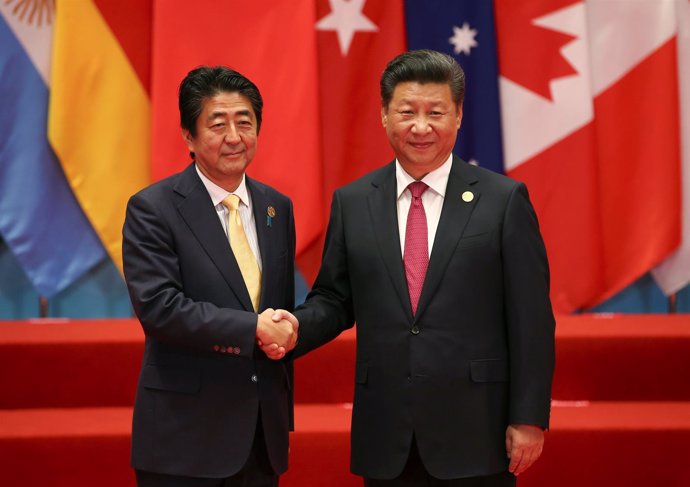 Shinzo Abe y Xi Jinping