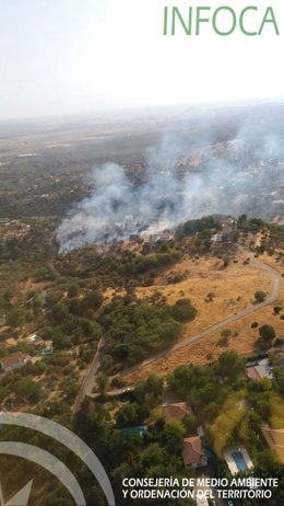 Incendio forestal del paraje de Almodóvar del Río