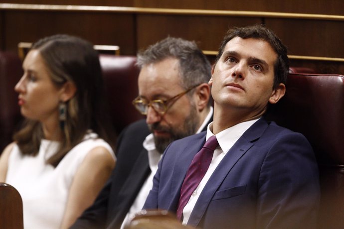 Albert Rivera en el debate de investidura en el Congreso