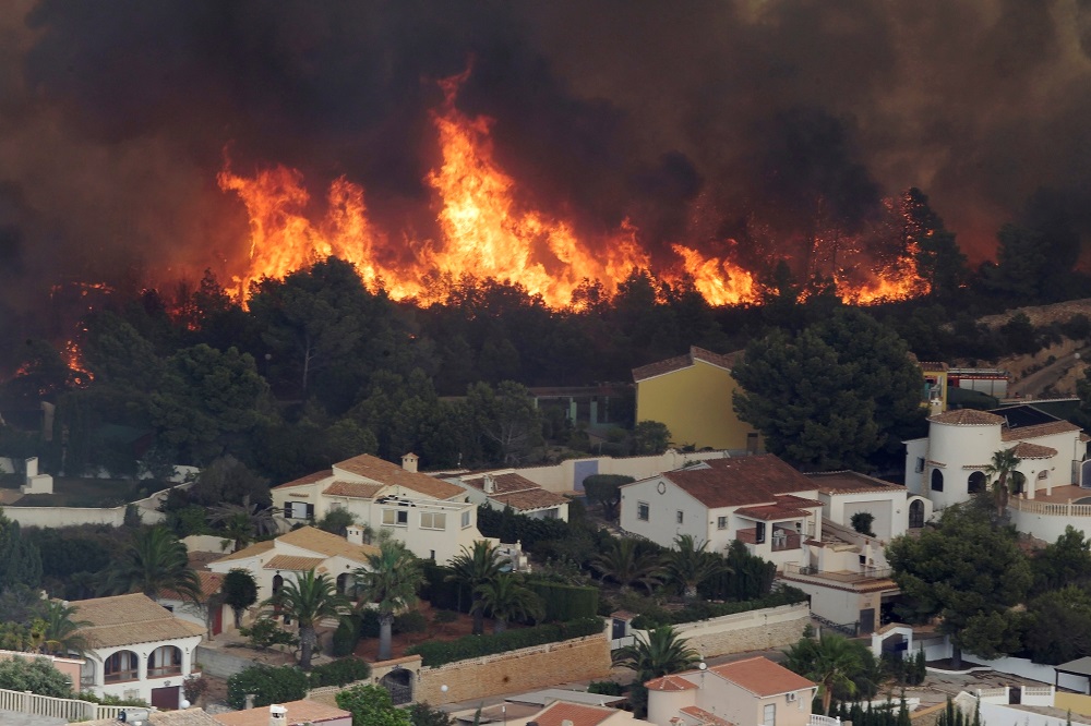 Incendio en Benitachell