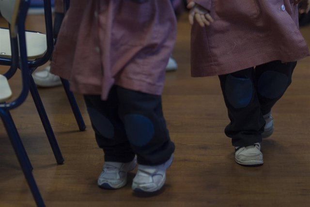 Escolares en el aula de un colegio