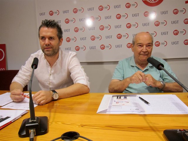 Raúl Santa Eufemia y Pablo Zalama, de UGT.