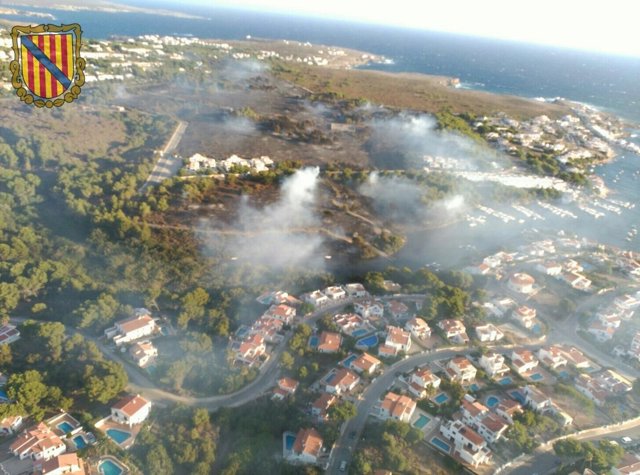 Incendio en Menorca