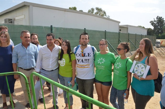 Juanma Moreno, en un acto en Utrera (Sevilla)
