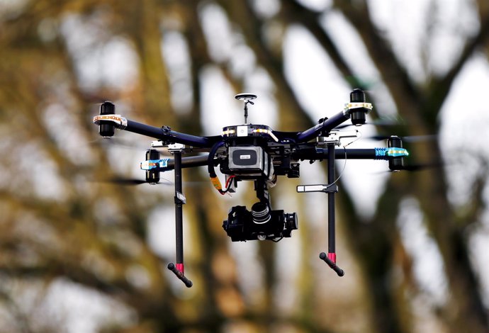 Un drone de la Policía Federal belga