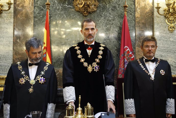 El Rey Felipe V en la apertura del año judicial