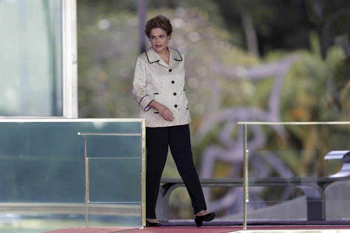 Dilma Rousseff en el Palacio de Alvorada