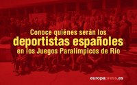 Conoce a los deportistas españoles que nos representarán en los Juegos Paralímpicos de Río 2016