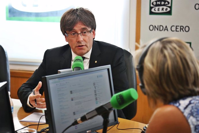 Carles Puigdemont, en una entrevista