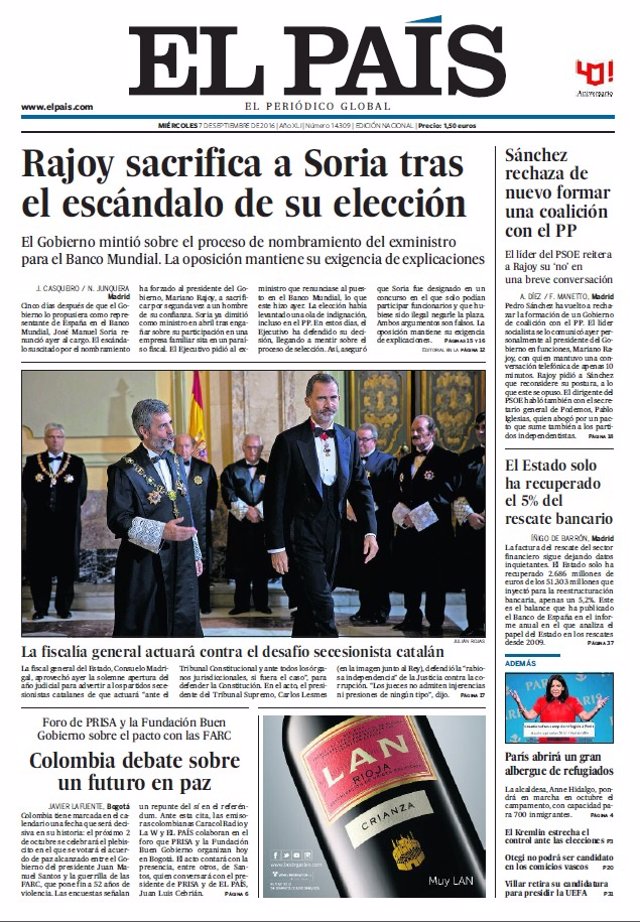 Portada El País