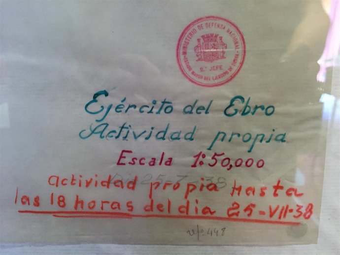 Exponen los mapas que hizo el Ejército republicano en la Batalla del Ebro