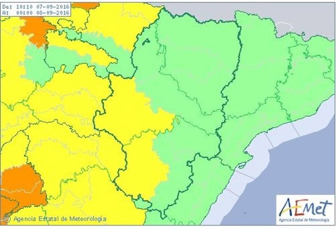 Alerta amarilla por altas temperaturas