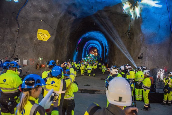 Tuneladores del túnel de Acciona en Noruega
