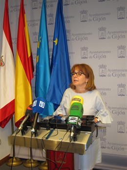 La concejala de Izquierda Unida de Gijón, Ana Castaño.