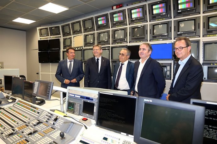 Puig en las instalaciones de RTVV