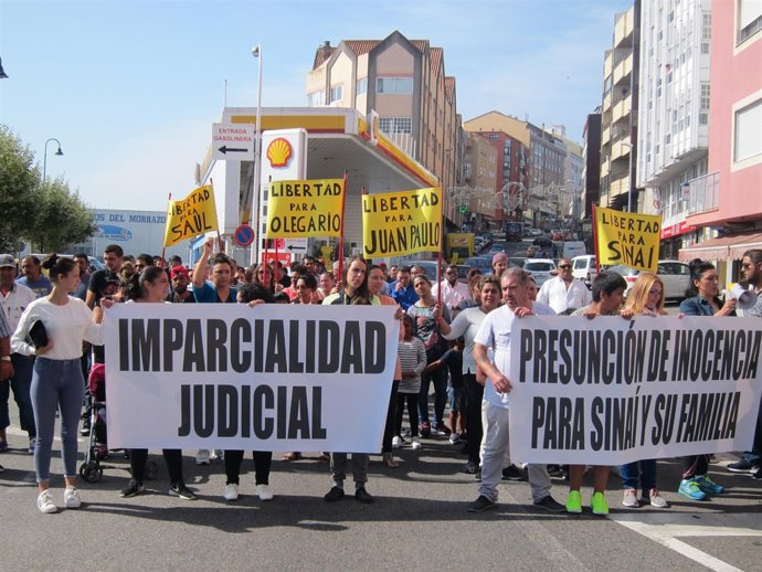 Marcha en defensa de la libertad de Sinaí Giménez
