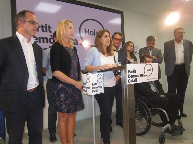 Artur Mas con  la ejecutiva del PDC