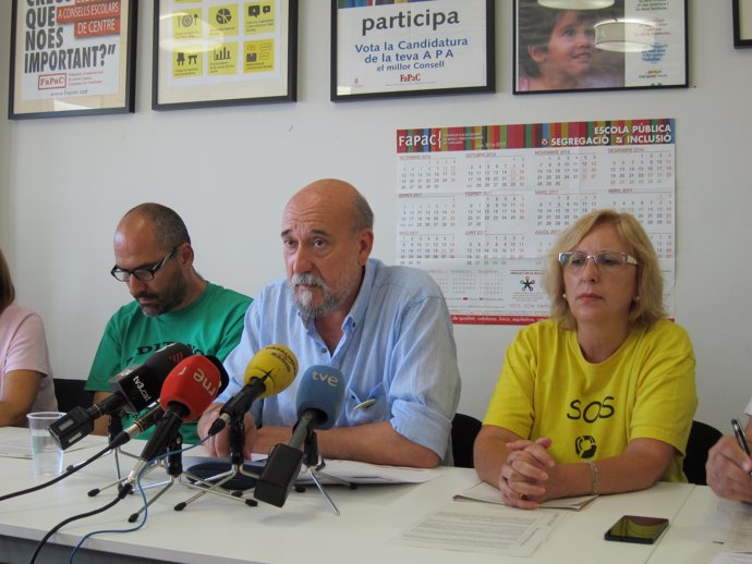 Representantes de la comunidad educativa de Catalunya