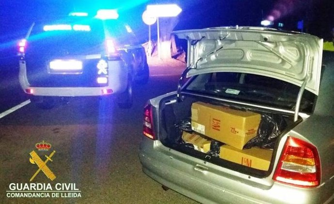 Material intervenido por la Guardia Civil en La Seu d'Urgell