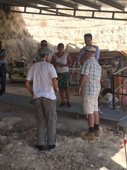 Trabajos en los yacimientos de Orce