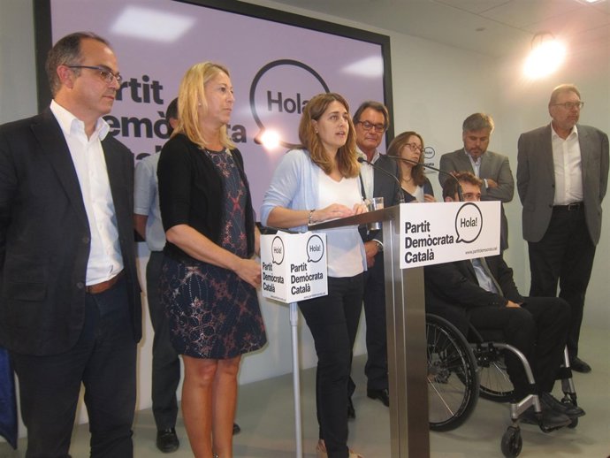 Artur Mas con  la ejecutiva del PDC