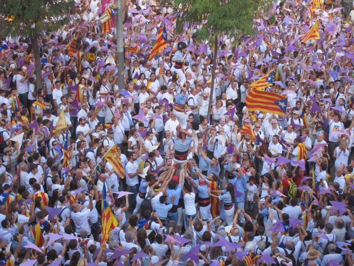 Manifestación de la Diada de 2015 en Barcelona