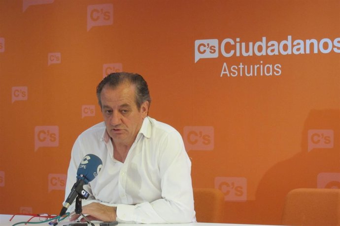 El portavoz de Ciudadanos en la Junta General del Principado de Asturias, Nicano