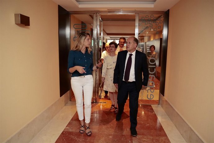 El candidato del PSdeG a la Presidencia de la Xunta, Xoaquín Fernández Leiceaga