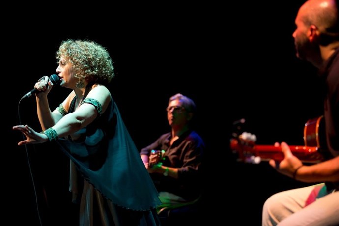 Rosario Solano en uno de sus conciertos.