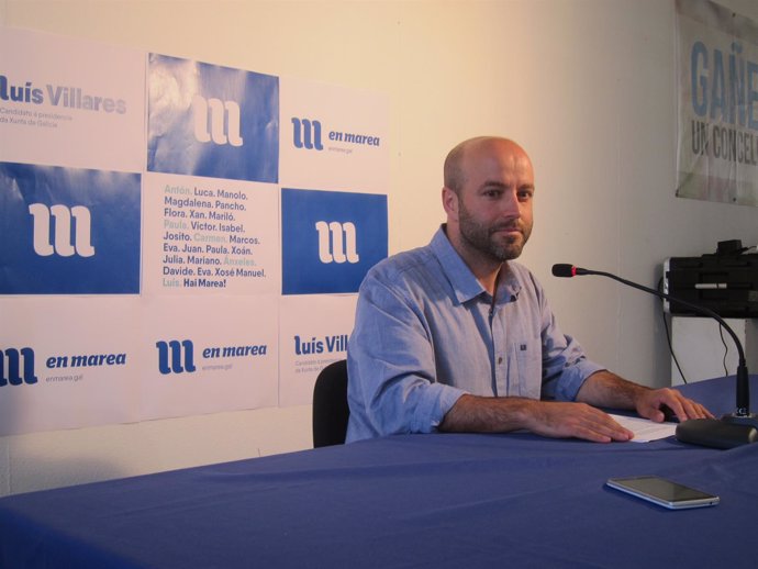 Luis villares en rueda de prensa