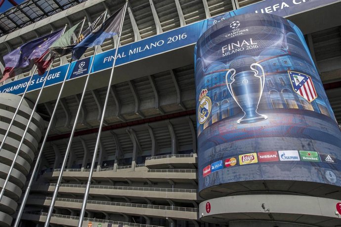Todo listo en San Siro para la final de la Champions League