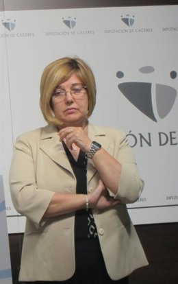 Rosario Cordero, presidenta de la Diputación de Cáceres