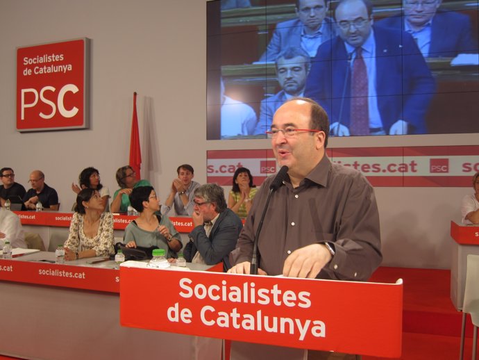 Miquel Iceta interviene en el Consell Nacional del PSC 