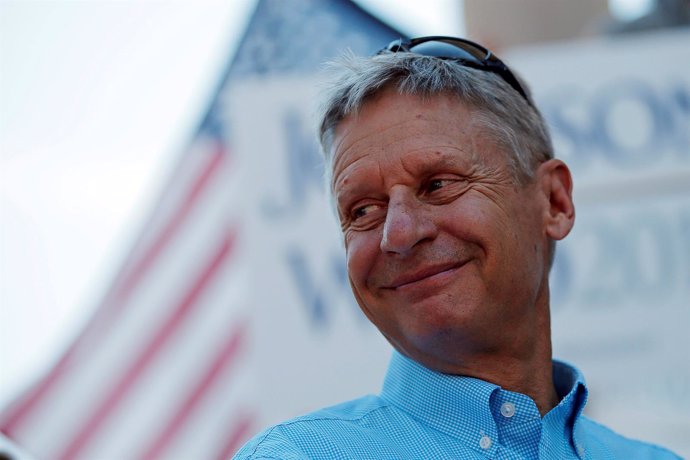 Gary Johnson, candidato presidencial del Partido Libertario