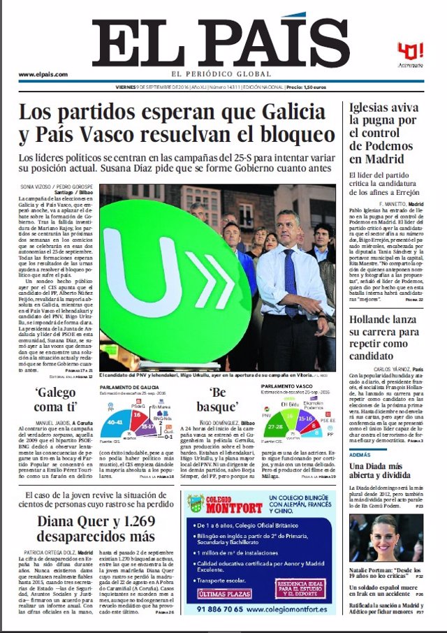 Portada El País