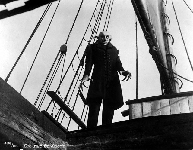 Escena del trabajo de cine clásico 'Nosferatu'